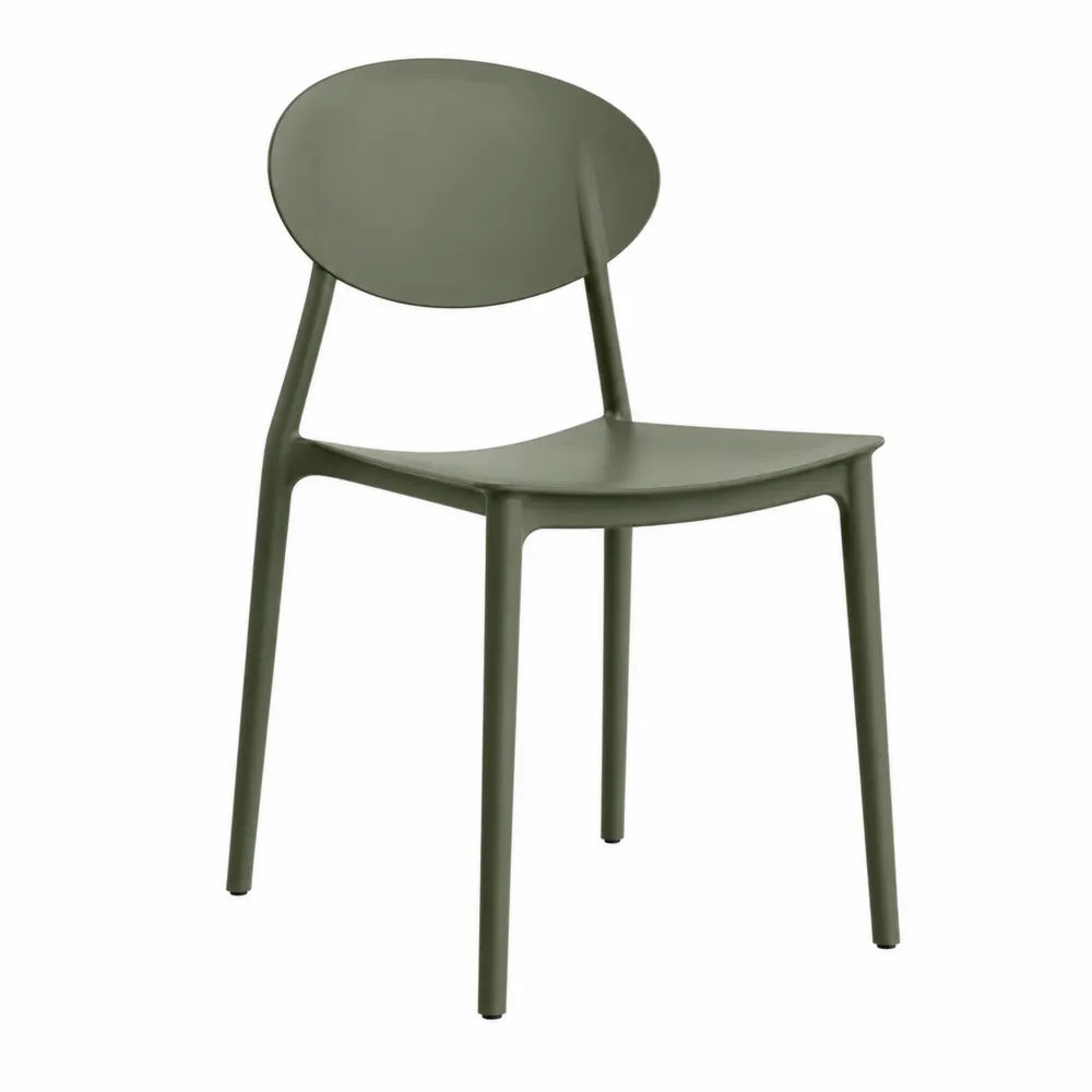 Krzesło z polipropylenu zielone 85 cm