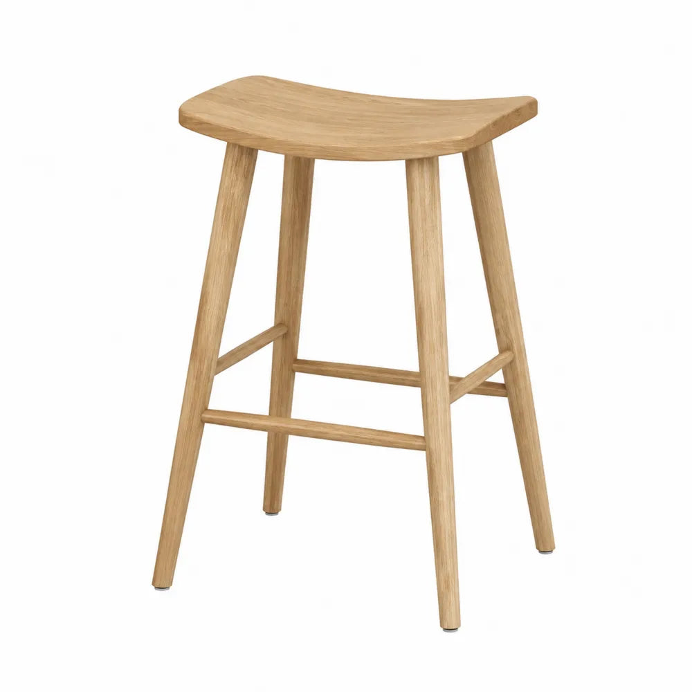 Stołek barowy drewniany dębowy 75cm