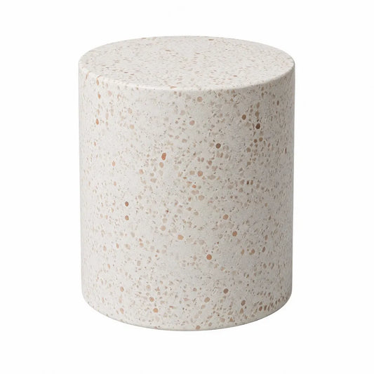 Stół z lastryko okrągły 40 cm beżowy
